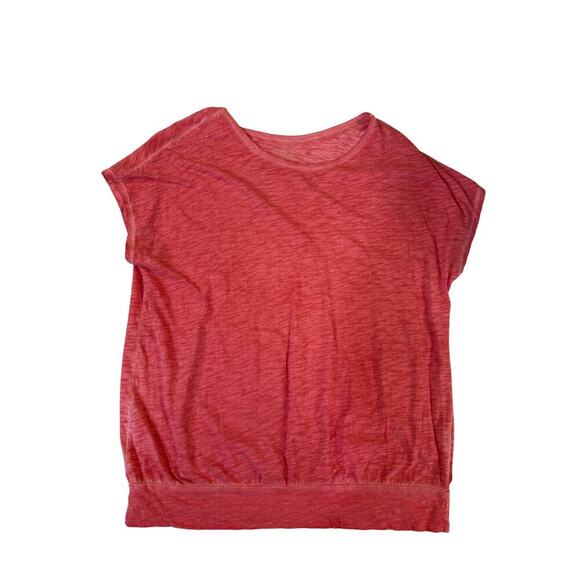 Lane Bryant Pink Burnout Tee Shirt Women’s 26/28 Plus Size Lightweight Stretch - Picture 1 of 3